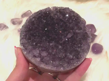 Amethyst Cluster Geode crystal Sphere,  Amethyst Geode Sphere, Amethyst Raw Crystal Cluster, Sphere Cluster,  Amethyst Geode Gemstone Sphere