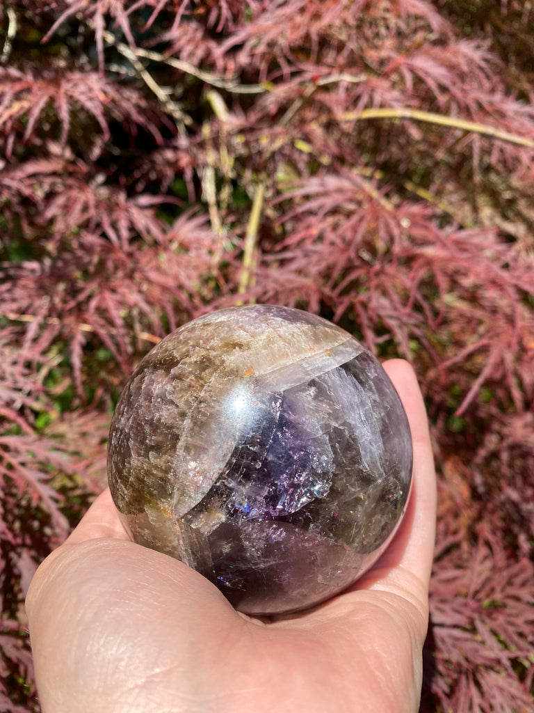 Super 7 Crystal Sphere 7 Minerals back