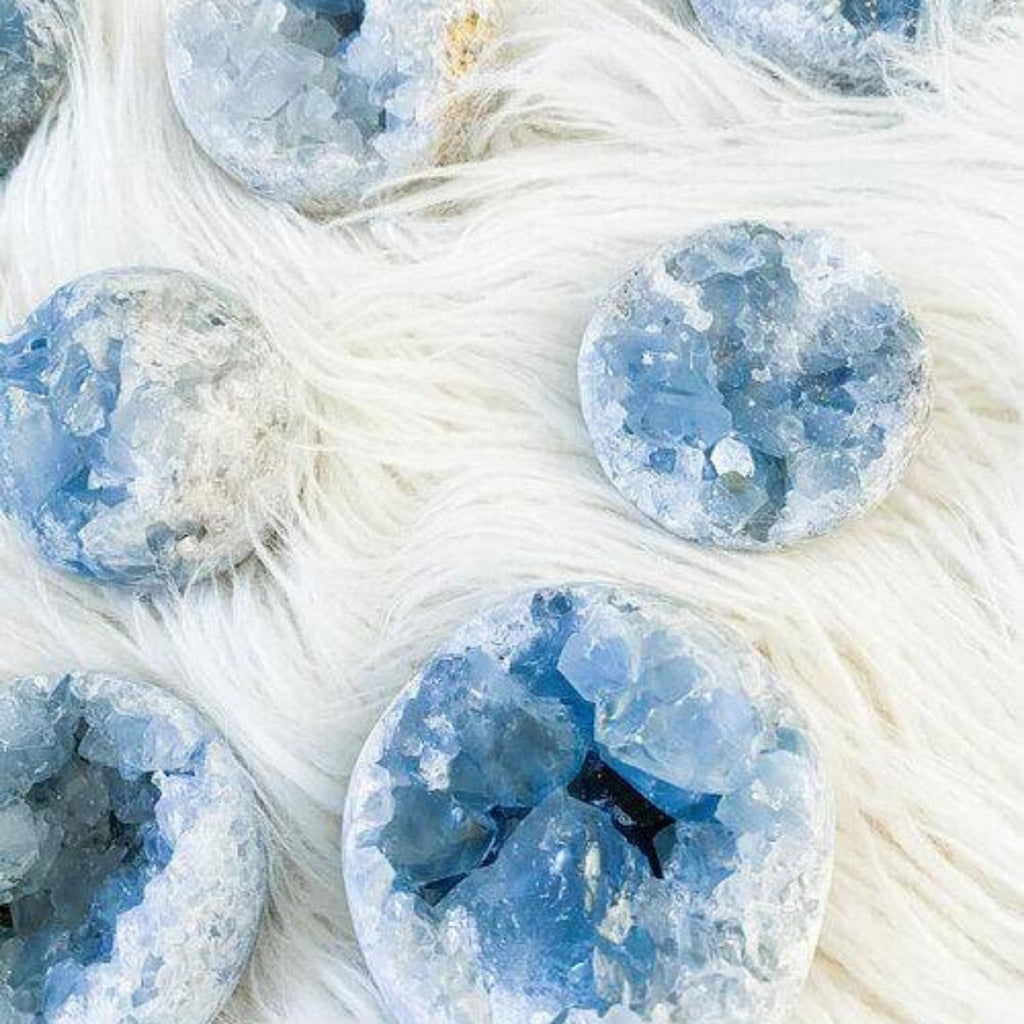 Blue Celestite Sphere | Stone of Inner Peace, Clarity, and Calm