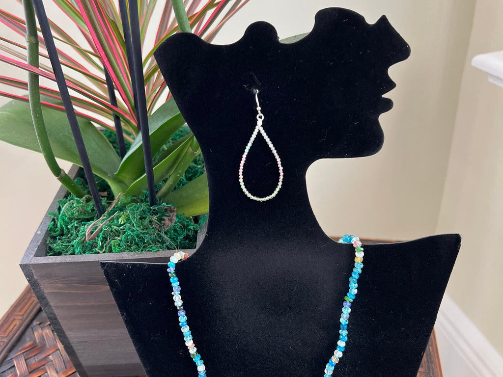 Teardrop Sapphire Earrings, Gemstone Crystal Sapphire Earrings, Colorful Teardrop earrings